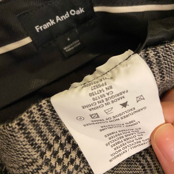 Frank and oak -the alice straight tweed pant - Picture 2 of 3